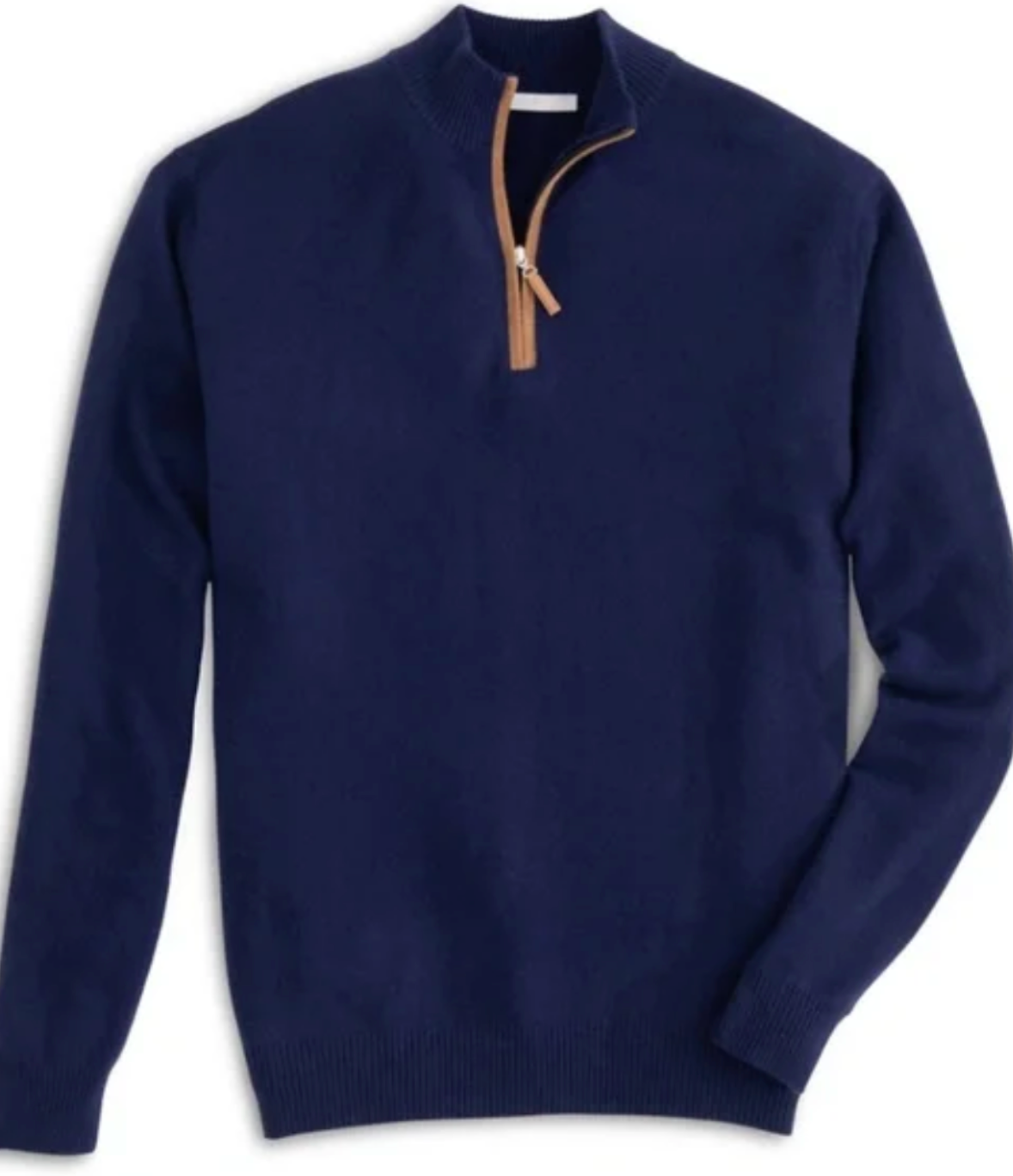 Cashmere-Quarter-Zip-Mens-2XL-Navy