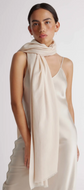 Featherweight Cashmere Silk Frayed Edge Scarf