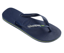 Men's Brazil Logo Sandal in Navy