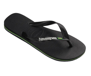 Men's Brazil Logo Sandal in Black