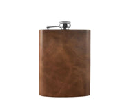 Leather Flask in Brown