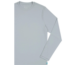 Men's Shady Side Long Sleeve Tee in Silver