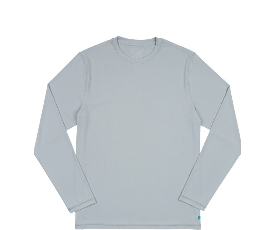 Men's Shady Side Long Sleeve Tee in Silver