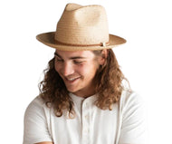 Wynwood Straw Fedora Sun Hat in Natural