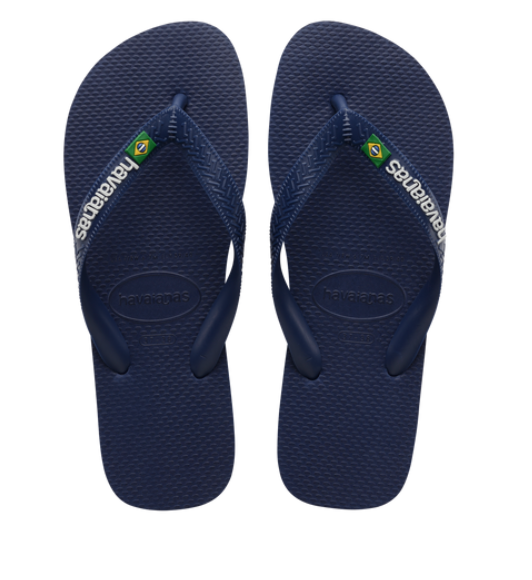 Brazil-Logo-Sandal-Mens-43/44-Navy