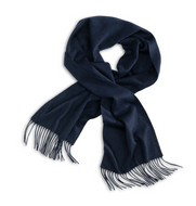 Cashmere-Woven-Scarf-One Size-Navy