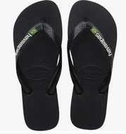 Brazil-Logo-Sandal-Mens-39/40-Black